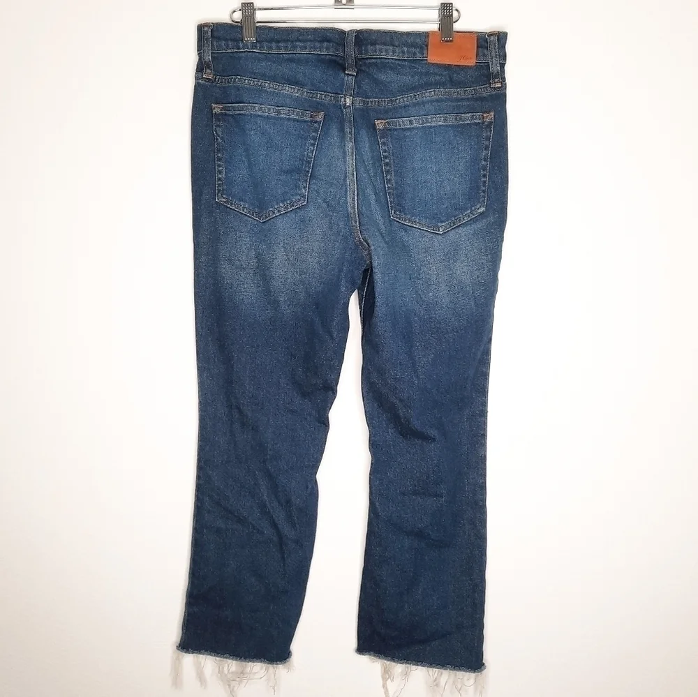 J. Crew Re-Imagined Lantern Wash Demi-Boot  Raw Hem Crop Jeans